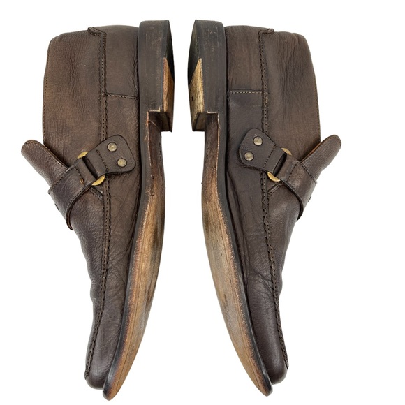 John Varvatos Leather Hand Made in Italy Ankle Slip On Loafer Shoes - Picture 3 of 16